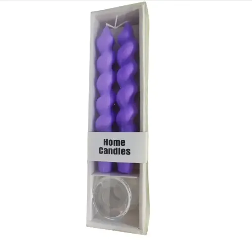 velas torneadas 26 5cms set 2 unidades varios colores 0