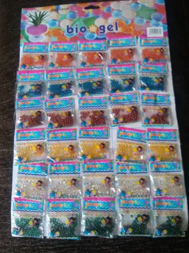 biogel hidrogel perlas gel deshidratadas colores por bolsita unidad 0