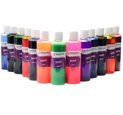 colorante pigmento liquido concentrado para velas saramanil x100ml variedad colores fluorescentes 0