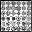 stencil plantilla reutilizable medida 12x12cms modelo mandala x60 motivos diferentes por unidad 0