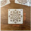 stencil plantilla reutilizable medida 12x12cms modelo mandala x60 motivos diferentes por unidad 2