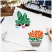 stencil plantilla reutilizable 13x13cms modelo suculentas x16 motivos diferentes eleccion por unidad 2