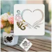 stencil plantilla reutilizable 10x10cms modelo corazones x4 modelos diferentes eleccion por unidad 2