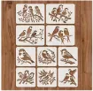 stencil plantilla reutilizable 15x10cms modelo pajaritos motivos diferentes eleccion por unidad 0