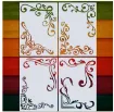 stencil plantilla reutilizable 15x10cms modelo esquineros set x4 motivos diferentes 0