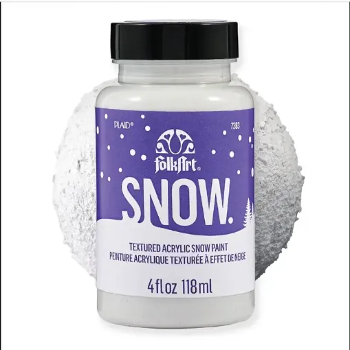 pasta textura efecto nieve textured acrylic snow paint fok art xl4oz 118ml color blanco nieve 0