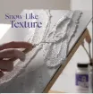 pasta textura efecto nieve textured acrylic snow paint fok art xl4oz 118ml color blanco nieve 3