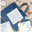 plantilla patrones bordado sashiko 10x10cms varios motivos por unidad 3