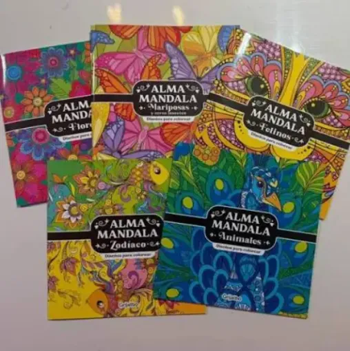 libro para colorear mandalas serie alma mandala grijalbo 20x20cms varias tapas 0