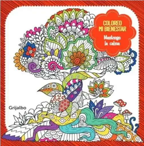 libro para colorear mandalas serie coloreo mi bienestar grijalbo 20x20cms mantengo la calma 0