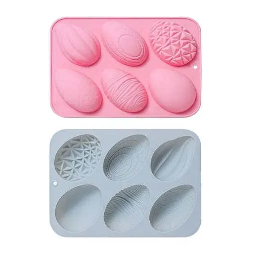molde silicona grado alimenticio para chocolate masas 22x16 5cms huevos 9x5cms x6 modelos 0