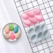 molde silicona grado alimenticio para chocolate masas 22x16 5cms huevos 9x5cms x6 modelos 1