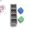 molde silicona grado alimenticio para jabones masas resina 28x9cms x4 rectangular masajeador 2