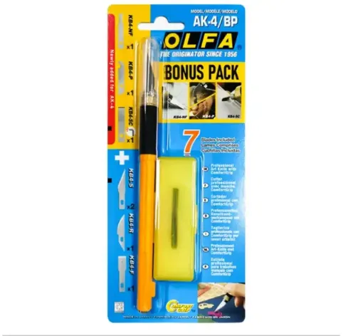 bisturi cutter profesional precision olfa ak 4 bp 7 puntas diferentes 0