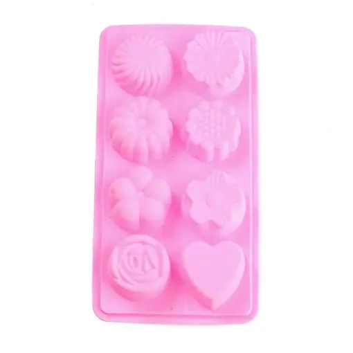 molde silicona grado alimenticio para chocolate masas resina jabones 23x12cms bombones 60mms x8 0