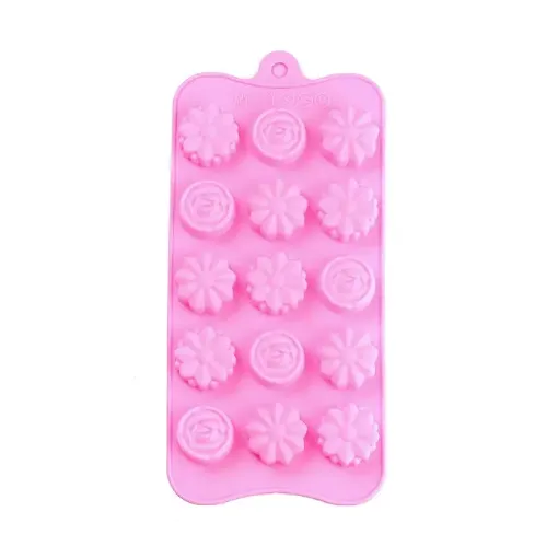 molde silicona grado alimenticio para chocolate masas resina jabones 22x10cms bombones 30mms x15 0
