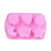 molde silicona grado alimenticio para chocolate masas resina jabones 16x10x2 5cms bombones x6 0