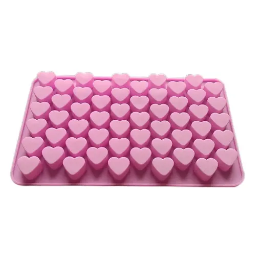 molde silicona grado alimenticio para chocolate masas jabones resina 19x11cms miniaturas corazon 0