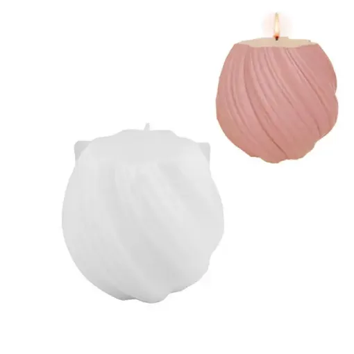 molde silicona para velas modelo velon circular torneado medida 86x90mms 0