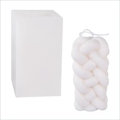 molde silicona para velas resina epoxi modelo velon 3d nudos medida 59x68x130mms 0