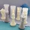 molde silicona para resina epoxi modelo pieza ajedrez rey medida 45x45x88mms 1