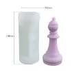 molde silicona para resina epoxi modelo pieza ajedrez alfil medida 45x45x104mms 0