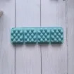 molde silicona grado alimenticio para jabones masas resina 28x9cms x4 rectangular masajeador 3