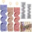 molde silicona para velas modelo velon pilar ondas medida 144x45x28mms 0