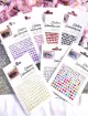 sticker apliques facetados autoadhesivos 3d nail art varias formas colores 1