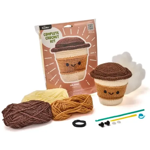 kit crochet para hacer amigurumis brucilla modelo frijoles frios medida 11cms 0