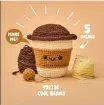kit crochet para hacer amigurumis brucilla modelo frijoles frios medida 11cms 2