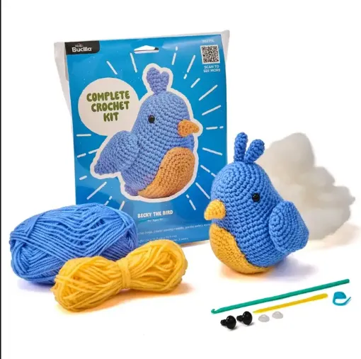 kit crochet para hacer amigurumis brucilla modelo becky la pajarita medida 13cms 0