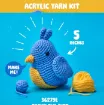 kit crochet para hacer amigurumis brucilla modelo becky la pajarita medida 13cms 2