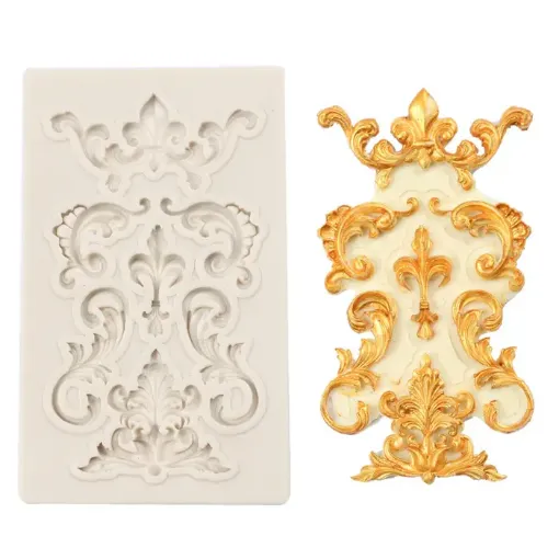 molde silicona grado alimenticio para resina epoxi masas molduras guardas medida 91x60x7mm 0