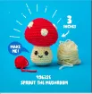 kit crochet para hacer amigurumis brucilla modelo brote el champignon medida 10cms 2