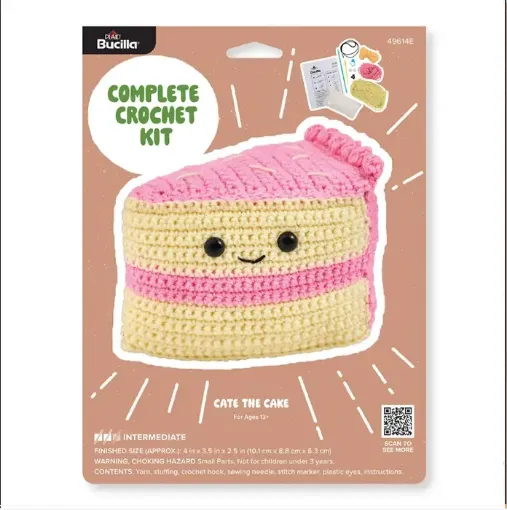 kit crochet para hacer amigurumis brucilla modelo cate la pastelita medida 10cms 0