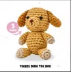 kit crochet para hacer amigurumis brucilla modelo dion el perro medida 13cms 2