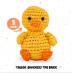 kit crochet para hacer amigurumis brucilla modelo quackers el pato medida 13cms 2