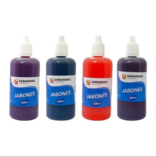 colorante pigmento liquido concentrado para cosmetica jabones saramanil x100ml color lila 0