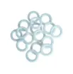 aro argolla plastico medida externa 20mms medida interna 15mms x100 unidades blanco 0