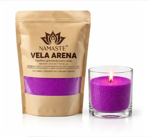 parafina polvo para fabricacion velas artesanales namaste paquete kg color violeta 0
