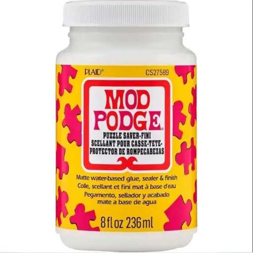 adhesivo barniz pegamento para rompezabezas modpodge puzzle saver terminacion mate plaid 8oz 236ml 0