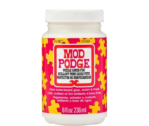 adhesivo barniz pegamento para rompezabezas modpodge puzzle saver terminacion brillante 8oz 236ml 0