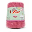 hilo algodon 85 barbante colorido premium fial no 4 tex600 ovillo 570grs 800mts guayaba 73 0