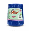 hilo algodon 85 barbante colorido premium fial no 4 tex600 ovillo 570grs 800mts azul real 59 0
