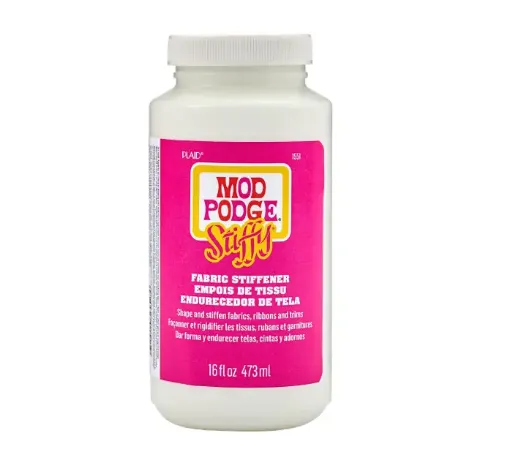 stiffy fabric endurecedor para tela mod podge plaid x16oz 473ml 0