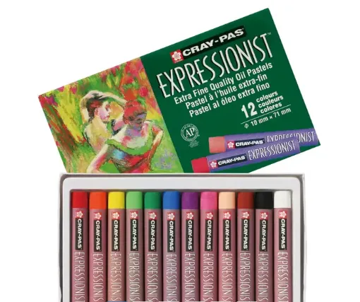 oleo pastel extra fino sakura 12 colores intensos brillantes excelente resistencia la luz x12 0