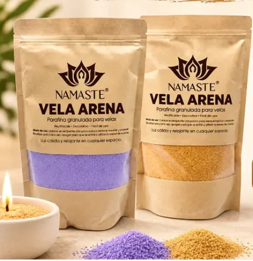 parafina polvo reutilizable para fabricacion velas artesanales namaste 250grs variedad colores 0