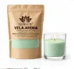 parafina polvo reutilizable para fabricacion velas artesanales namaste 250grs color verde menta 0