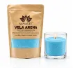 parafina polvo reutilizable para fabricacion velas artesanales namaste 250grs color celeste 0
